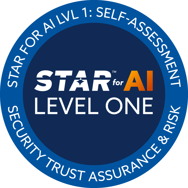 STAR for AI Level One: Self-Assessment - Security Trust Assurance & Risk
